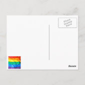 Solid Pride - Gay Pride Flag geschlossen Postkarte (Rückseite)