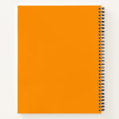 Solid Princeton Orange Notizblock (Rückseite)