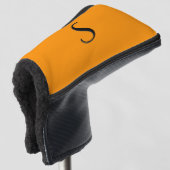 Solid Princeton Orange Personal Golf Headcover (3/4 Vorderseite)