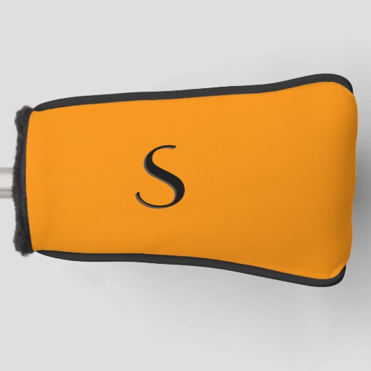 Solid Princeton Orange Personal Golf Headcover (Vorderseite)