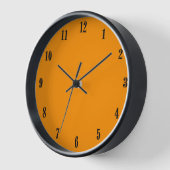 Solid Princeton Orange Wanduhr (Winkel)