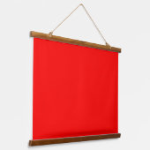 Solid Red 36"x26" Horizontal Wandteppich Mit Holzrahmen (Gewinkelt)