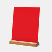 Solid Red Background Acrylschild (Winkel)