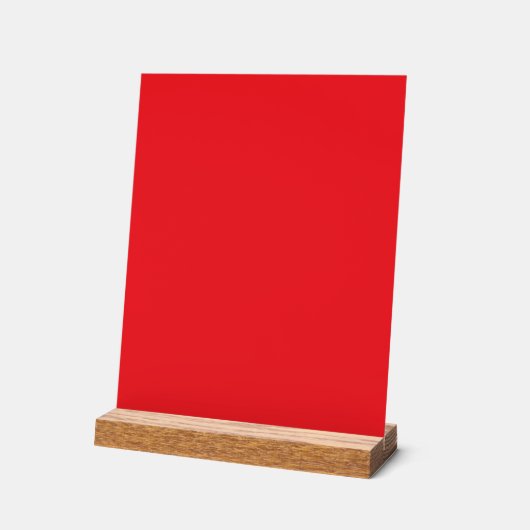 Solid Red Background Acrylschild (Winkel)