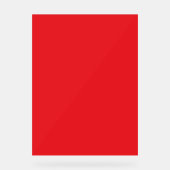 Solid Red Background Acrylschild (Vorderseite)
