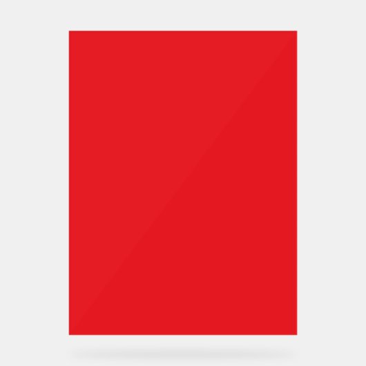 Solid Red Background Acrylschild (Vorderseite)