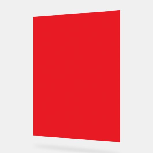 Solid Red Background Acrylschild (Winkel)