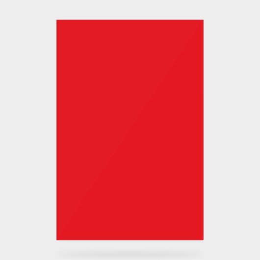 Solid Red Background Acrylschild (Vorderseite)