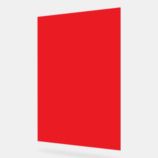 Solid Red Background  Acrylschild (Winkel)