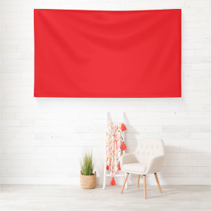 Solid Red Background Banner