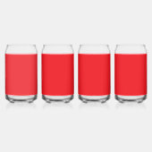 Solid Red Background  Dosenglas (Vorderseite)