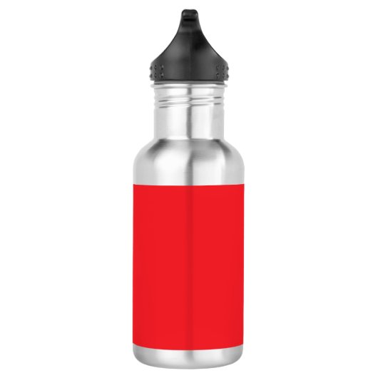 Solid Red Background  Edelstahlflasche (Rechts)