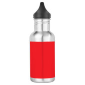 Solid Red Background  Edelstahlflasche (Links)