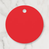 Solid Red Background Geschenkanhänger (Vorderseite)