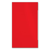 Solid Red Background  Magnetische Visitenkarte (Vorderseite Vertikal)