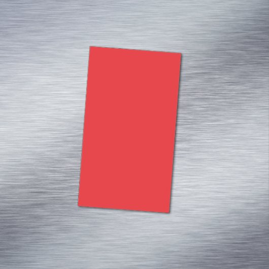 Solid Red Background  Magnetische Visitenkarte (Beispiel)