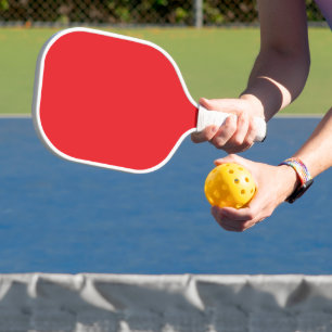 Solid Red Background Pickleball Schläger