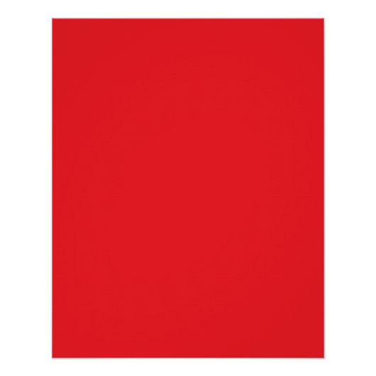 Solid Red Background  Poster (Vorderseite)