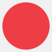 Solid Red Background Runder Aufkleber (Vorderseite)