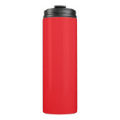 Solid Red Background Thermosbecher (Vorderseite)