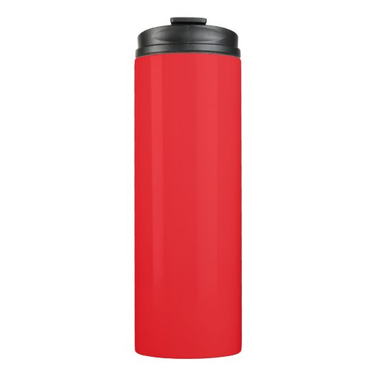 Solid Red Background Thermosbecher (Vorderseite)