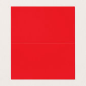 Solid Red Background  Visitenkarten (Außenseite Aufgefaltet)