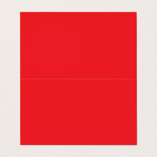 Solid Red Background  Visitenkarten (Außenseite Aufgefaltet)