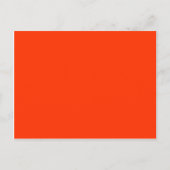 Solid Red Background Web Color FF3300 Postkarte (Vorderseite)