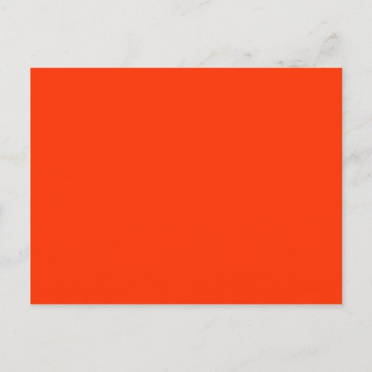 Solid Red Background Web Color FF3300 Postkarte (Vorderseite)