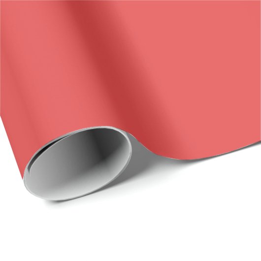 Solid Red Color Geschenkpapier (Rolleneckpunkt)