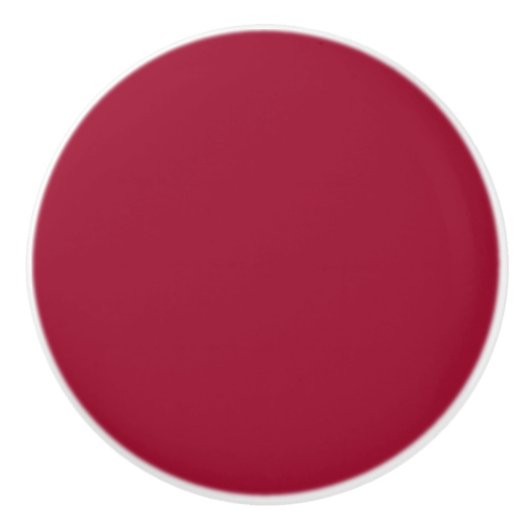 Solid Red Color | Hex# 9E1030 Keramikknauf (Vorderseite)