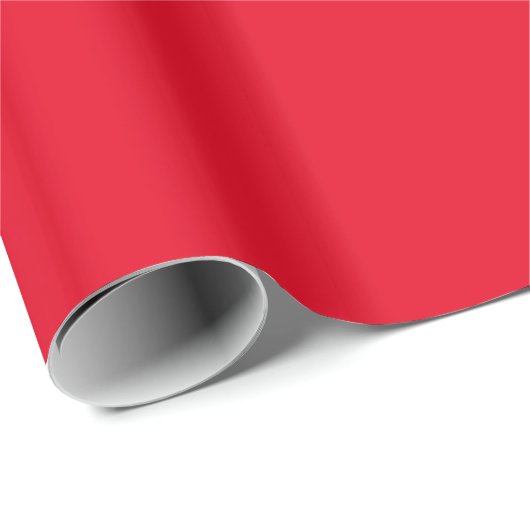 Solid Red Glossy Geschenkpapier (Rolleneckpunkt)