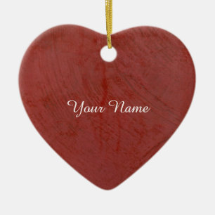 Solid Red Keramik Ornament