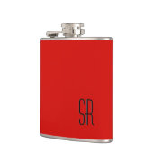 Solid Red Monogram Flachmann (Links)