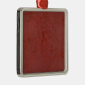 Solid Red Silbernes Ornament (Rechts)