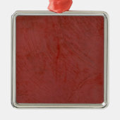 Solid Red Silbernes Ornament (Vorne)