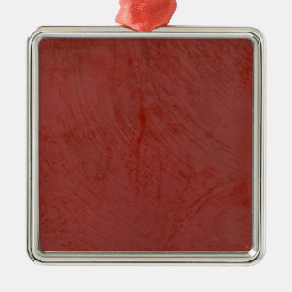 Solid Red Silbernes Ornament
