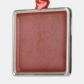 Solid Red Silbernes Ornament (Links)