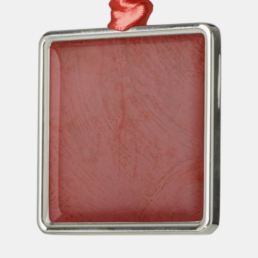 Solid Red Silbernes Ornament (Links)