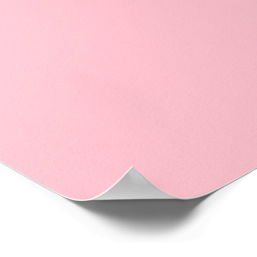 Solid rosa Blank Poster (Ecke)