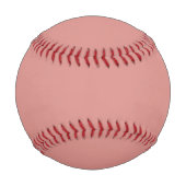 Solid Rose Gold Color Modern Baseball (Rückseite)