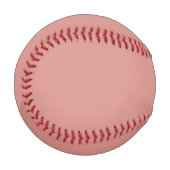 Solid Rose Gold Color Modern Baseball (Vorderseite Links)
