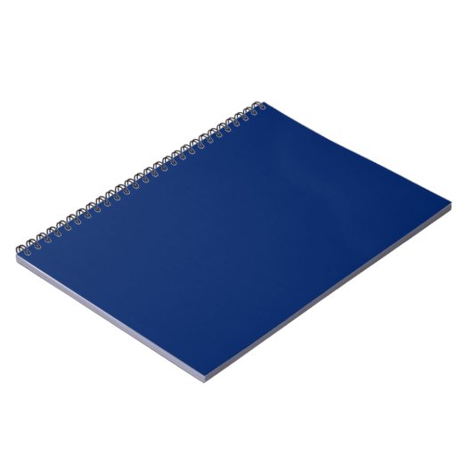 Solid Royal Blue Notepad Notizblock (Linke Seite)