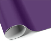 Solid Royal Lila Pop Geschenkpapier (Rolleneckpunkt)