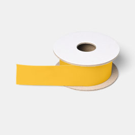 Solid Saffron Gelb Satinband