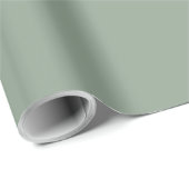 Solid Sage Green Matte Gift Wrap Paper Geschenkpapier (Rolleneckpunkt)