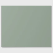 Solid Sage Green Matte Gift Wrap Paper Geschenkpapier (Flach)