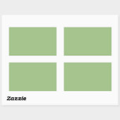 Solid Sage Green Rectangle Stickers (Blatt)