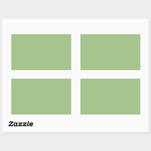 Solid Sage Green Rectangle Stickers (Blatt)