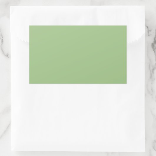Solid Sage Green Rectangle Stickers (Tasche)